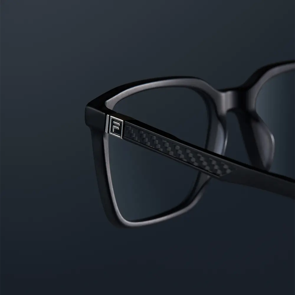model of glasses worn Carbon Fiber Vista Detail 1 1000X1000